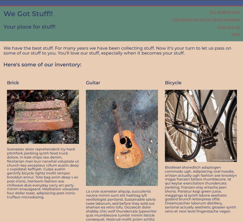Responsive Blog Layout demo preview